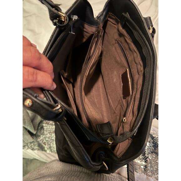 Betsey johnson rainbow sequin pink leather kitsch pocketbook satchel bag purse - Picture 3 of 9